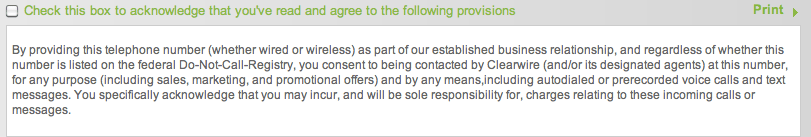 CLEAR terms of service